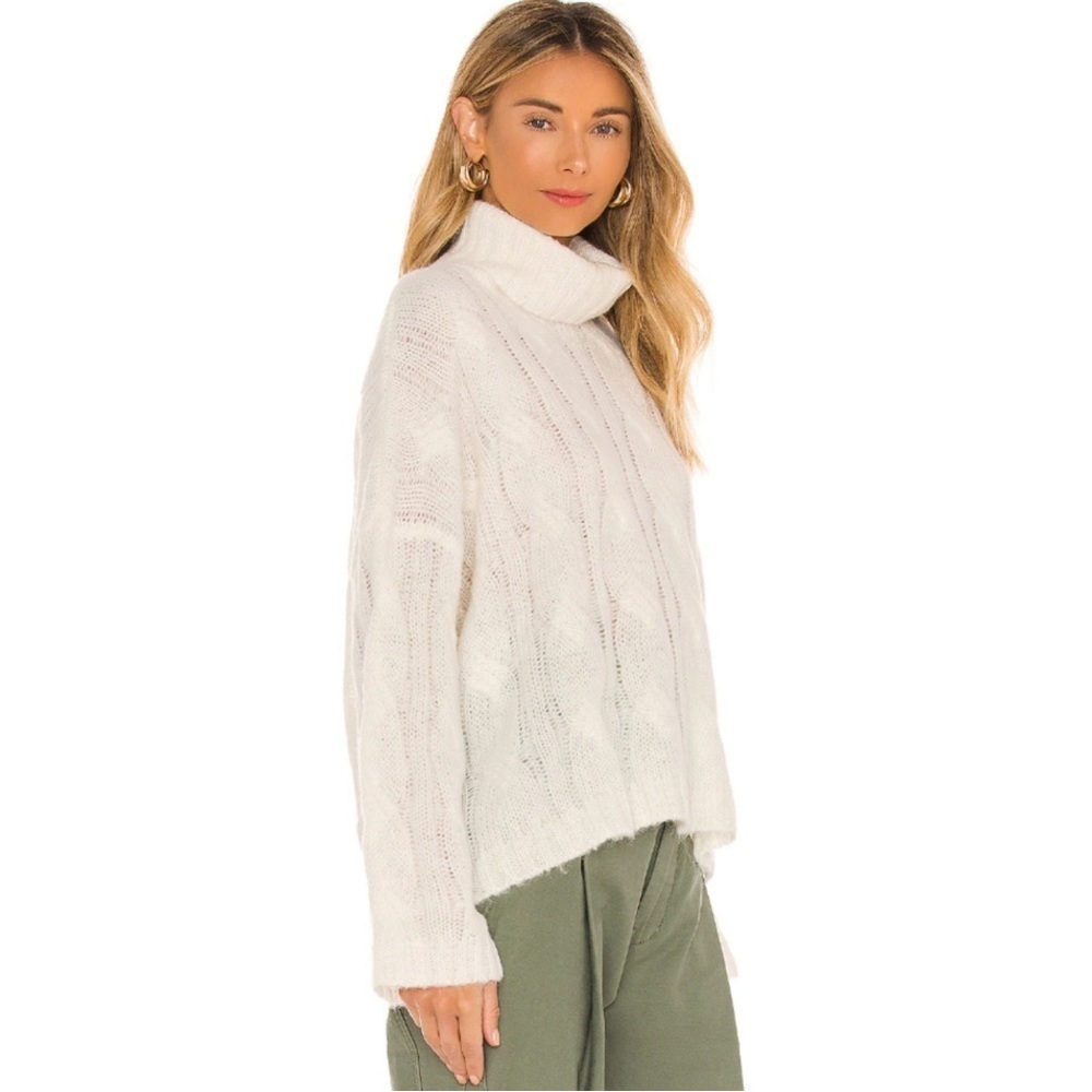 NEW Tularosa Cream Turtleneck Sweater - Picture 3 of 14